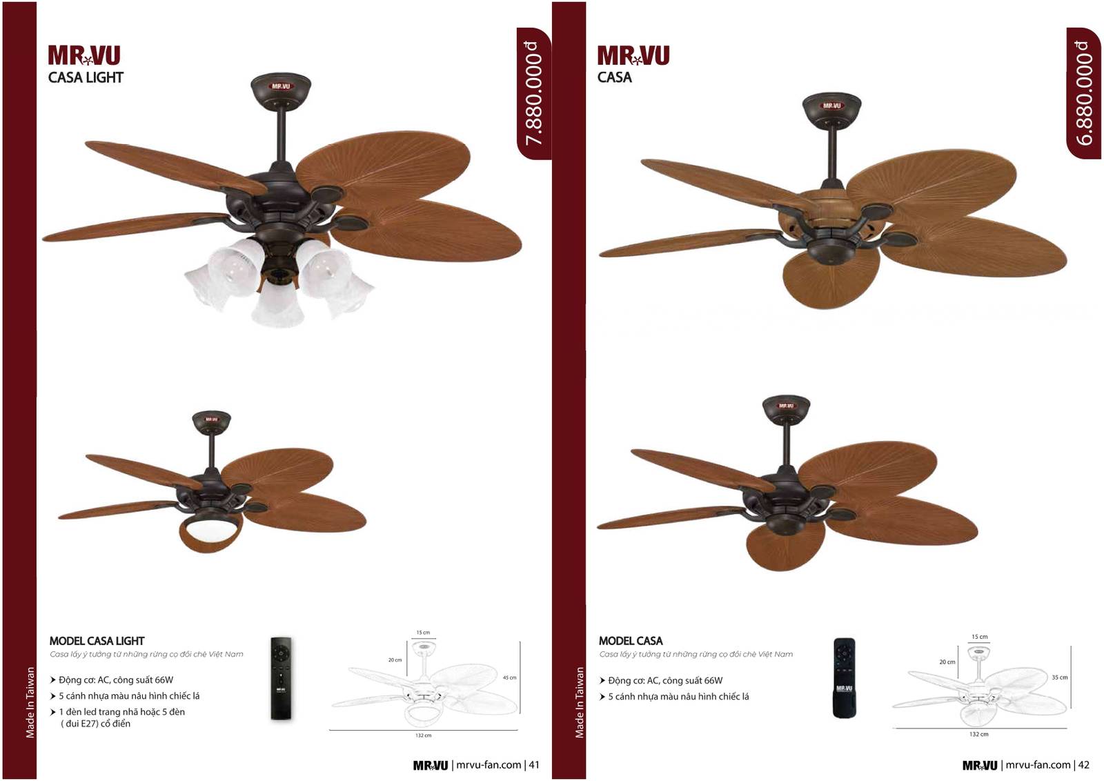 Bảng giá và Catalogue Quạt trần Mr Vũ mới nhất 2024 /Page 